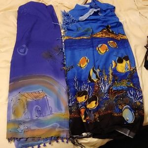 Bundle of 2 Beach wrap cover ups